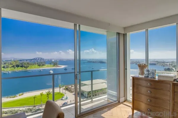 a room with furniture