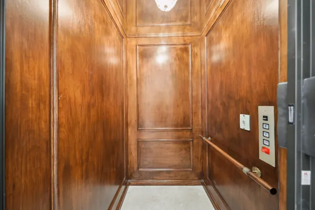 a view of a lake with a city