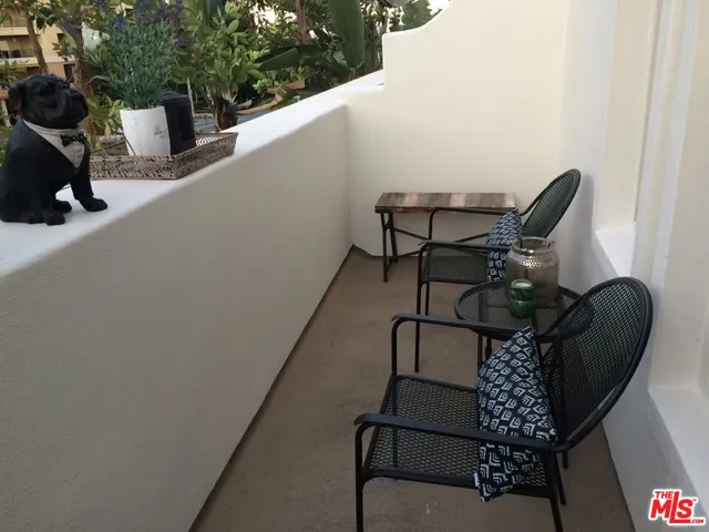 a view of balcony and patio