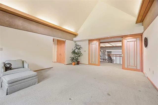 a bathroom with a tub and a sink