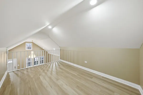 a view of hallway with stairs