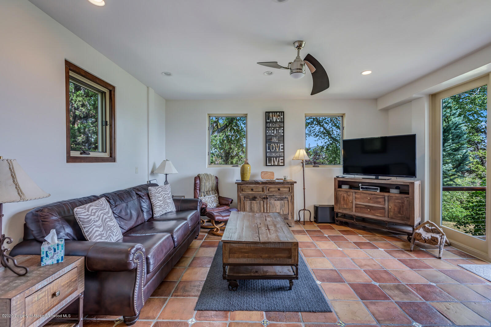 475 County Road 112 Carbondale, CO 81623 - Photo 42 of 53 a living room with furniture and a flat screen tv