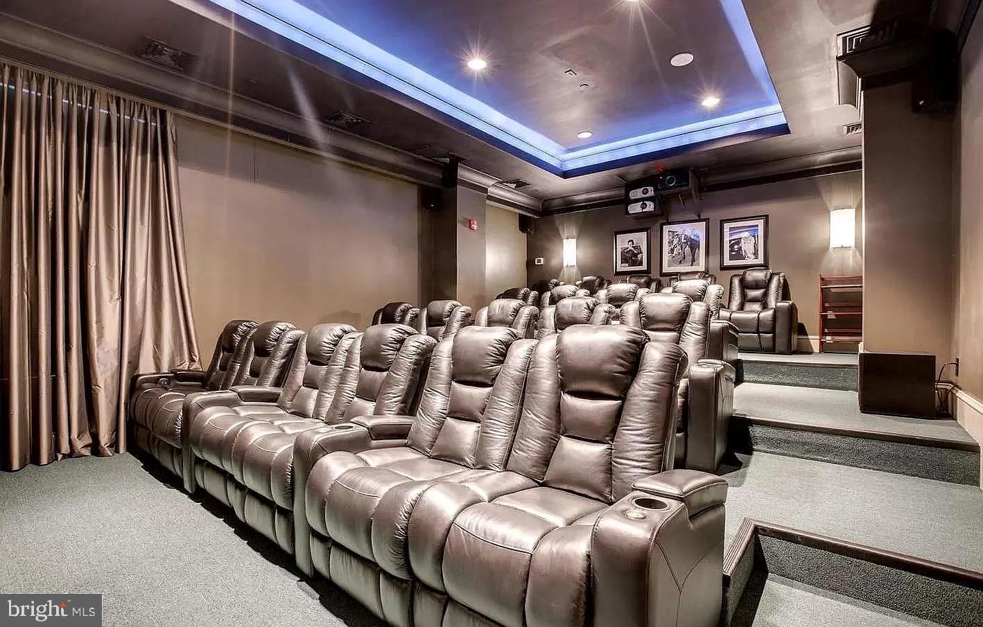 851 North Glebe Road, Unit 1818 Arlington, VA 22203 - Photo 16 of 23 a media room with lots of chairs and a projector