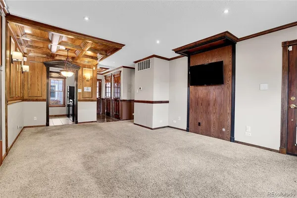 a view of an empty room
