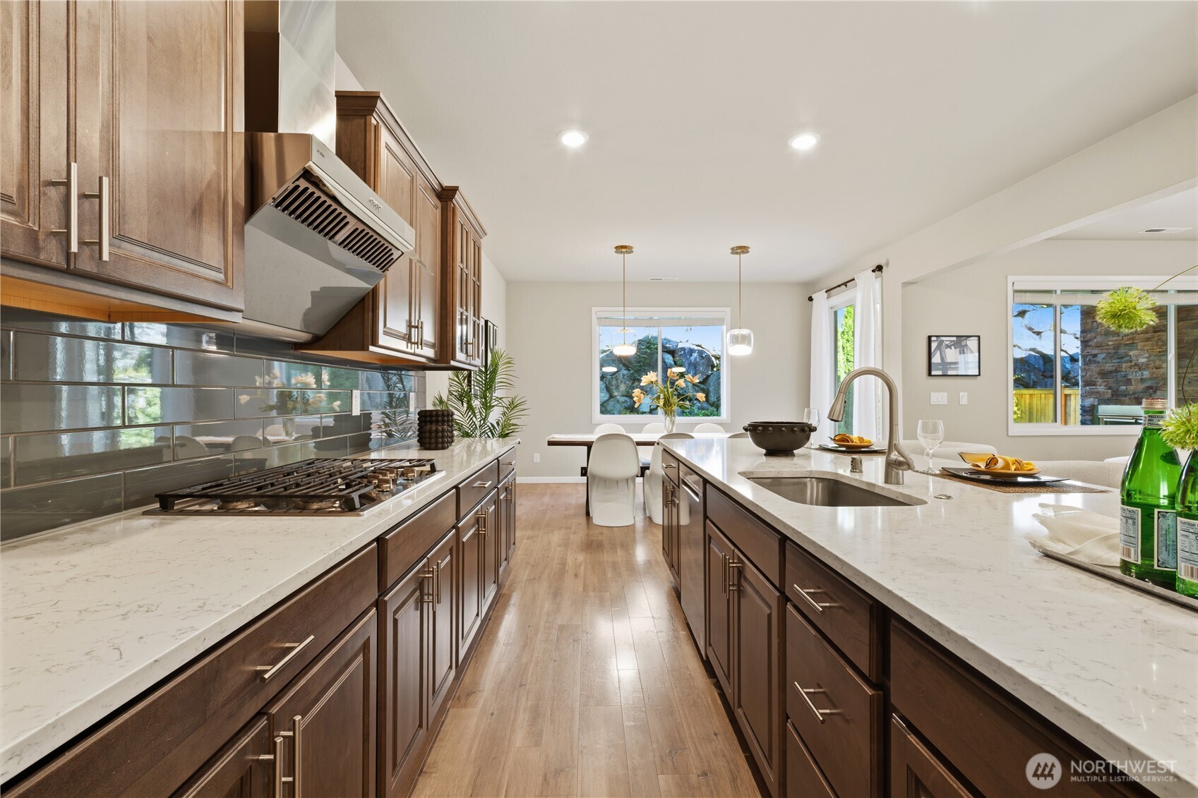 23615 43rd Drive Southeast Bothell, WA 98021 - Photo 12 of 35 a kitchen with lots of counter space and wooden floor