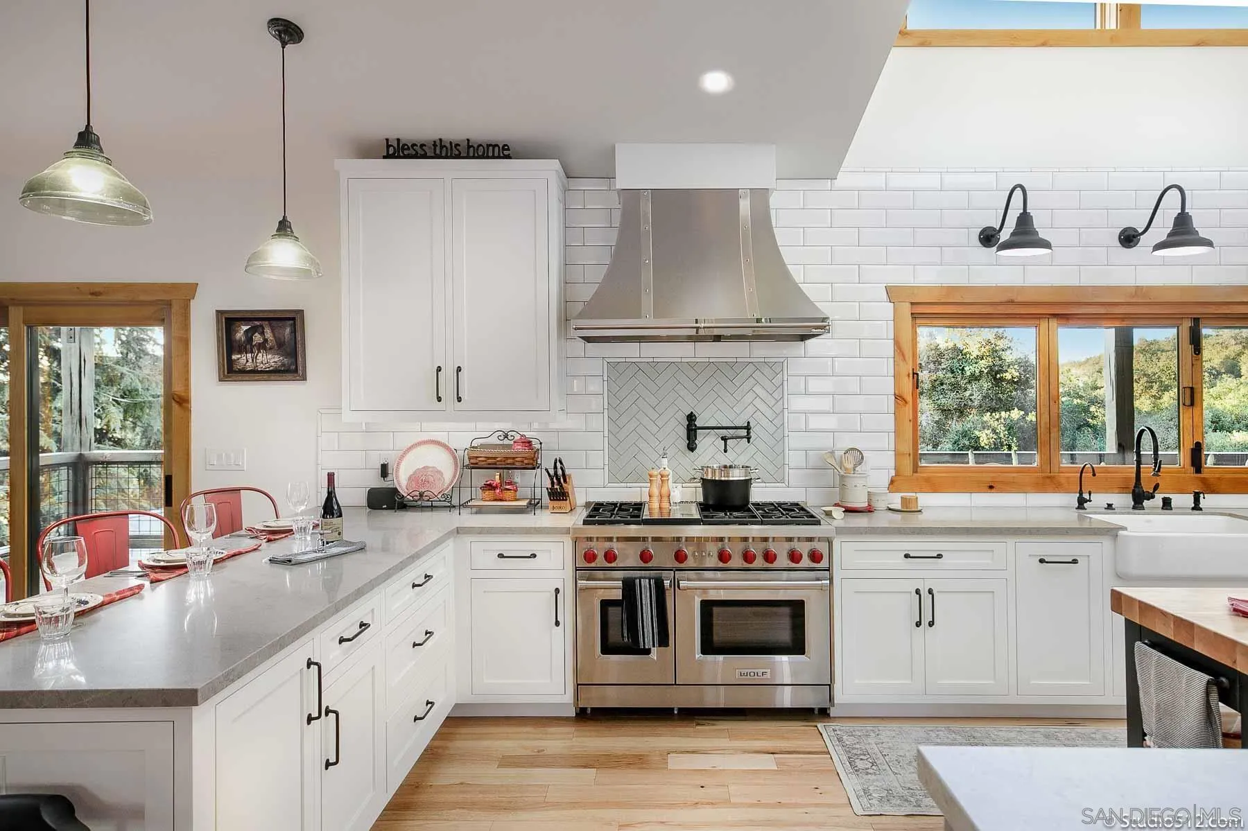 3208 Eagle Peak Road Julian, CA 92036 - Photo 29 of 65 a kitchen with a stove a sink and a refrigerator