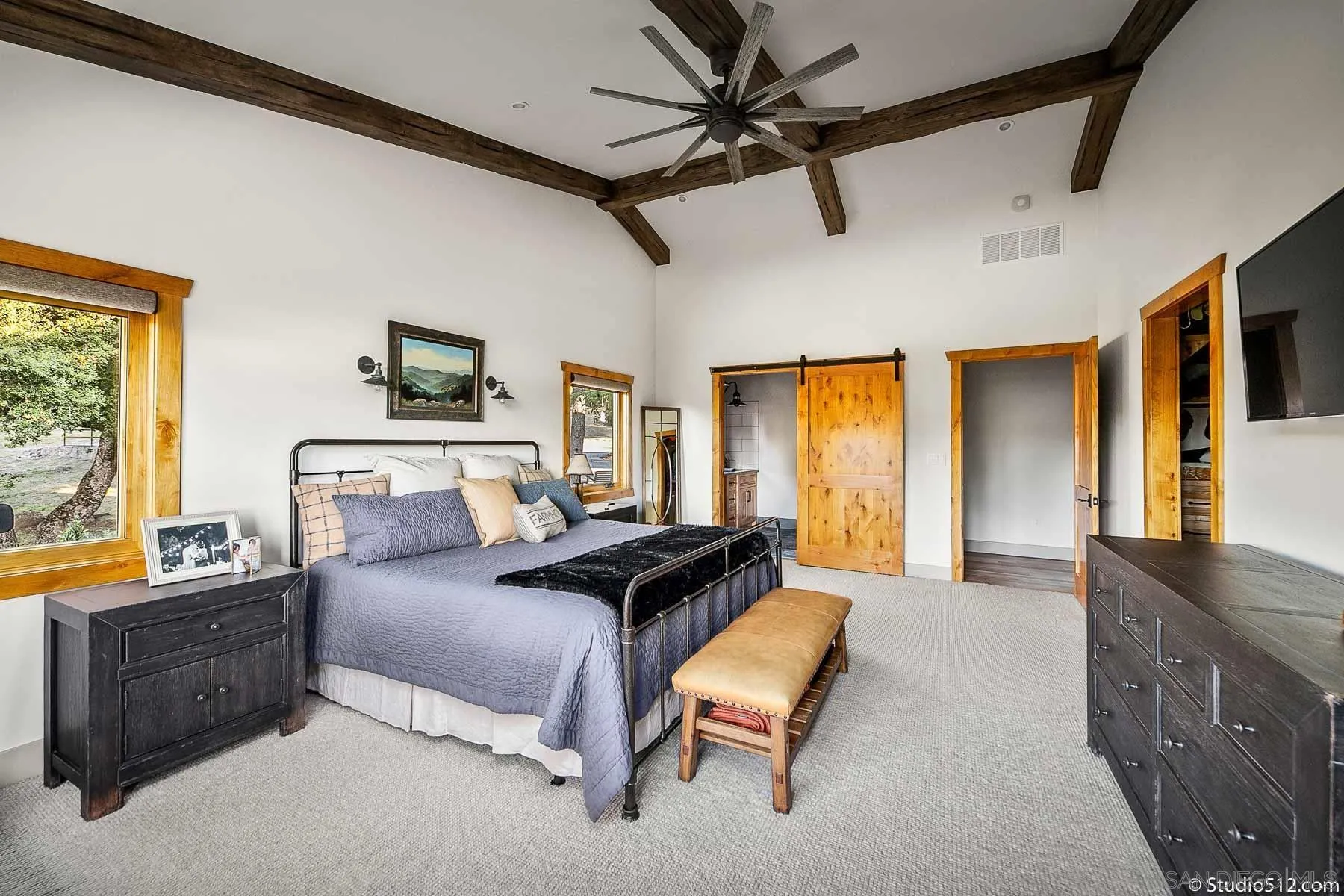 3208 Eagle Peak Road Julian, CA 92036 - Photo 39 of 65 a bedroom with furniture and a window