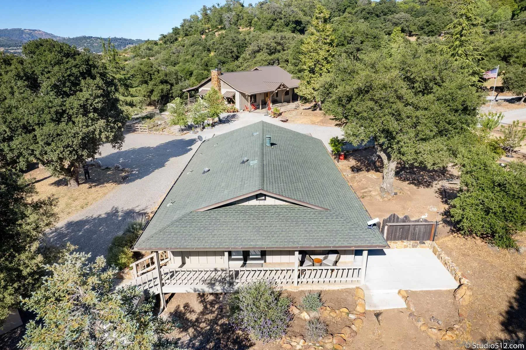 3208 Eagle Peak Road Julian, CA 92036 - Photo 4 of 65 an aerial view of a house with a yard