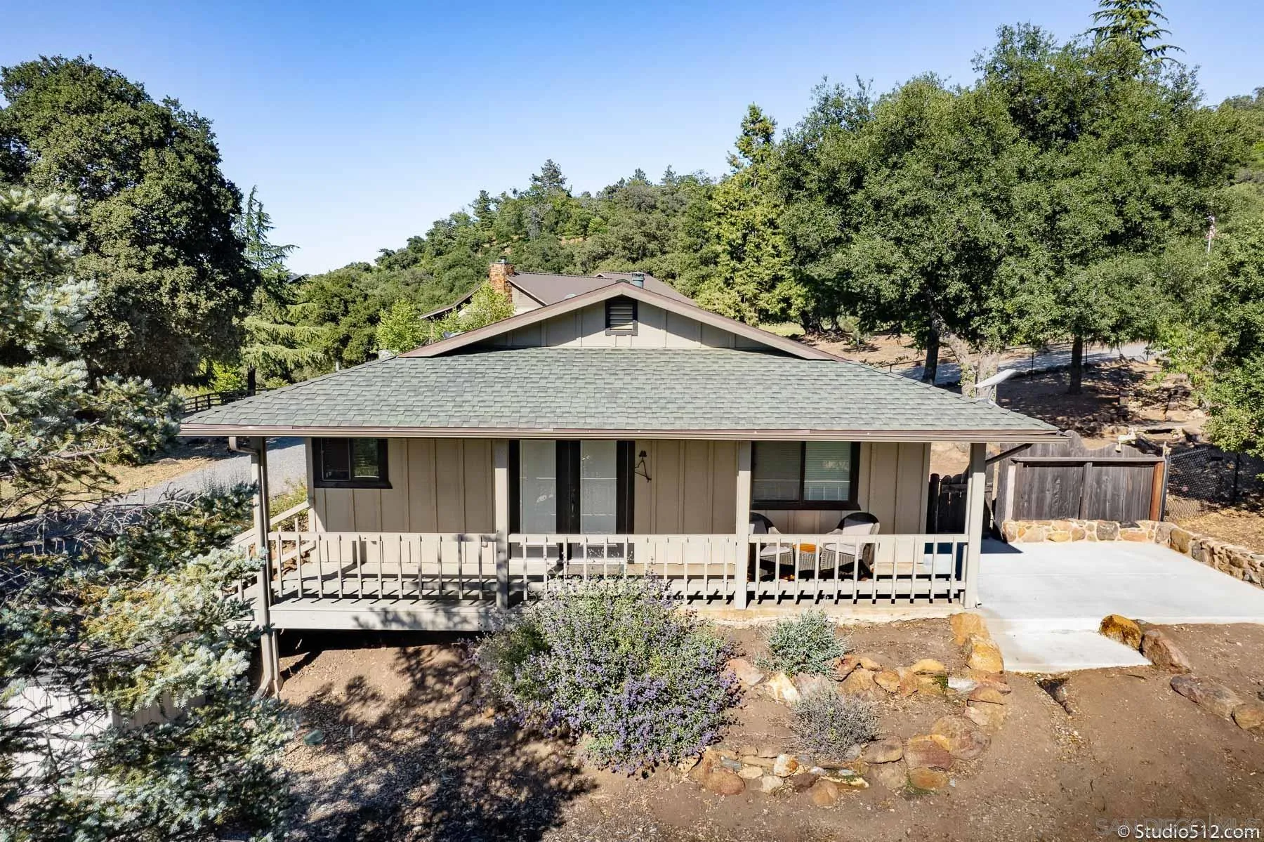 3208 Eagle Peak Road Julian, CA 92036 - Photo 5 of 65 a front view of house with yard outdoor seating and green space