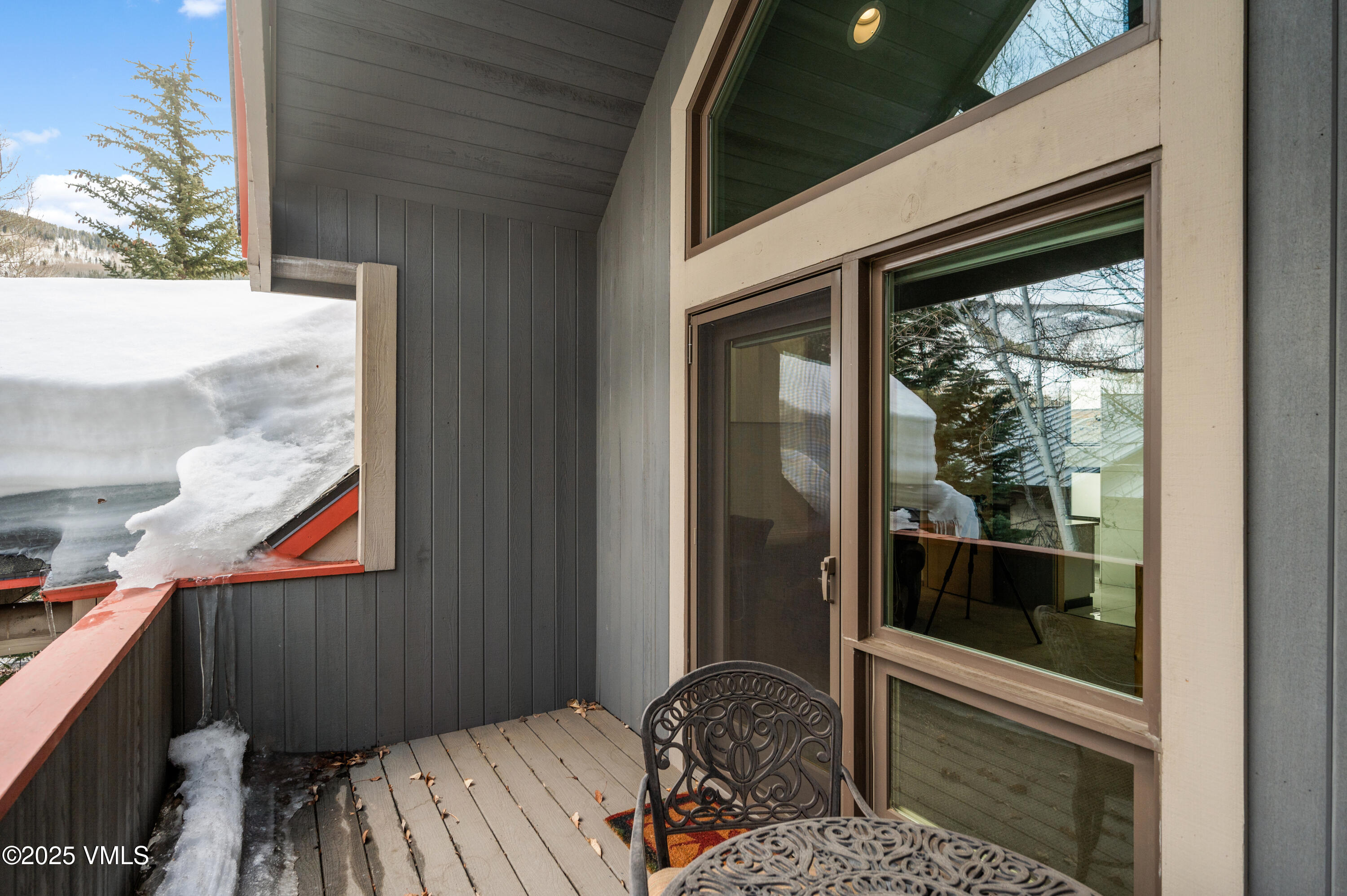 2349 Chamonix Lane Vail, CO 81657 - Photo 20 of 43 a balcony view with a outdoor seating space