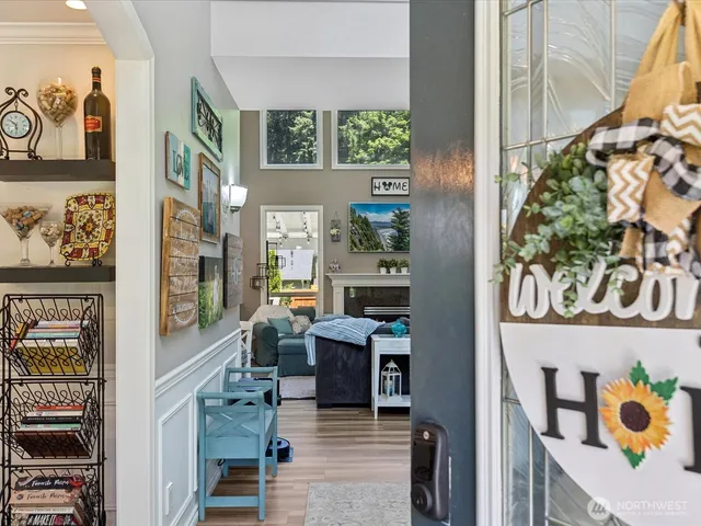 a view of a workspace with furniture and toys