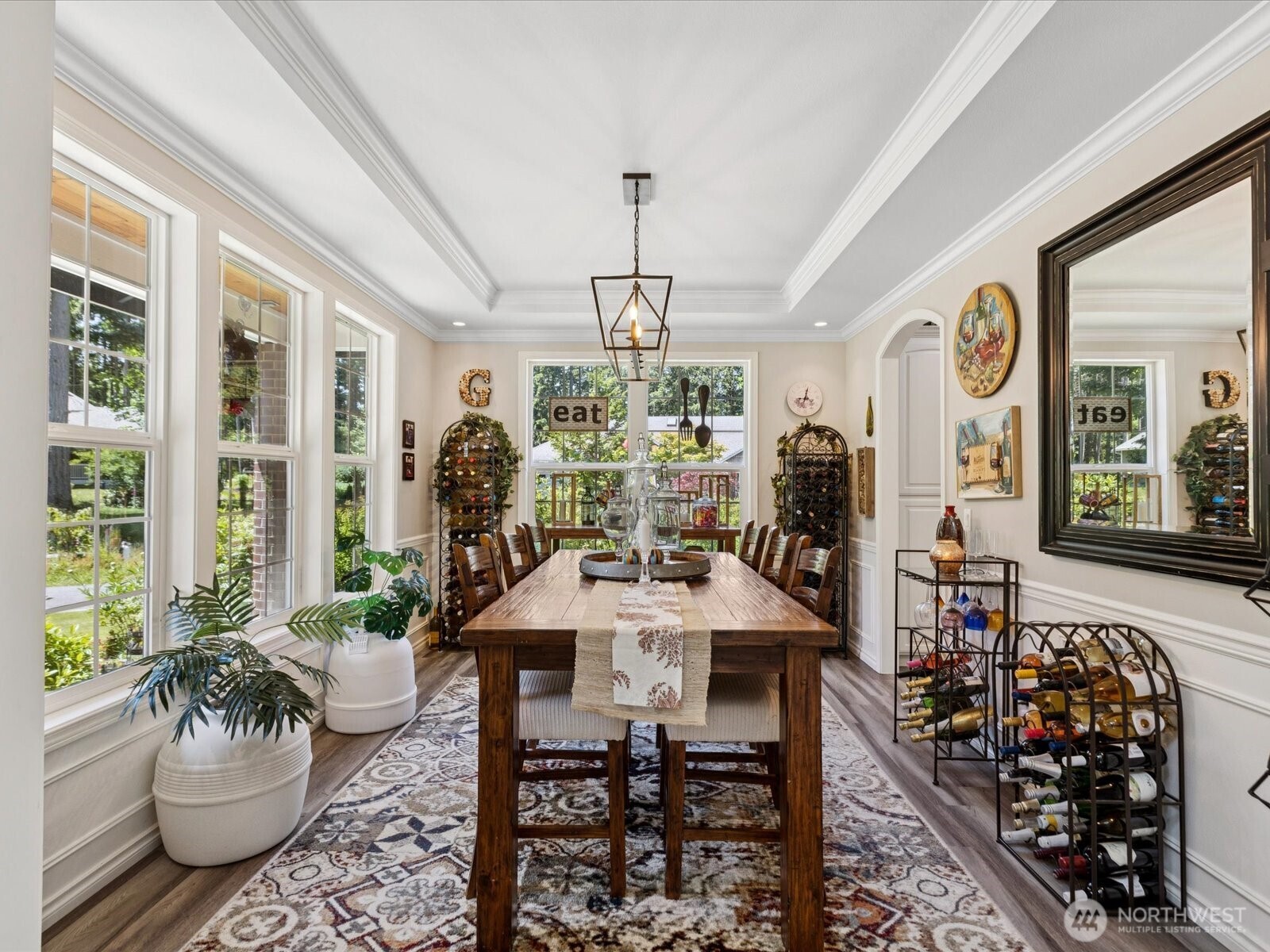 8817 Lakewood Road Stanwood, WA 98292 - Photo 5 of 40 a view of a dining room with furniture window and outside view