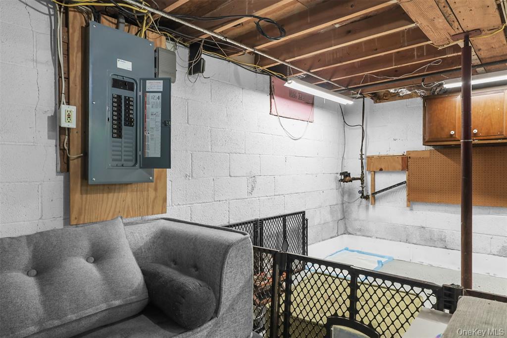 46 Quaker Hill Road Monroe, NY 10950 - Photo 32 of 33 Unfinished basement with electric panel