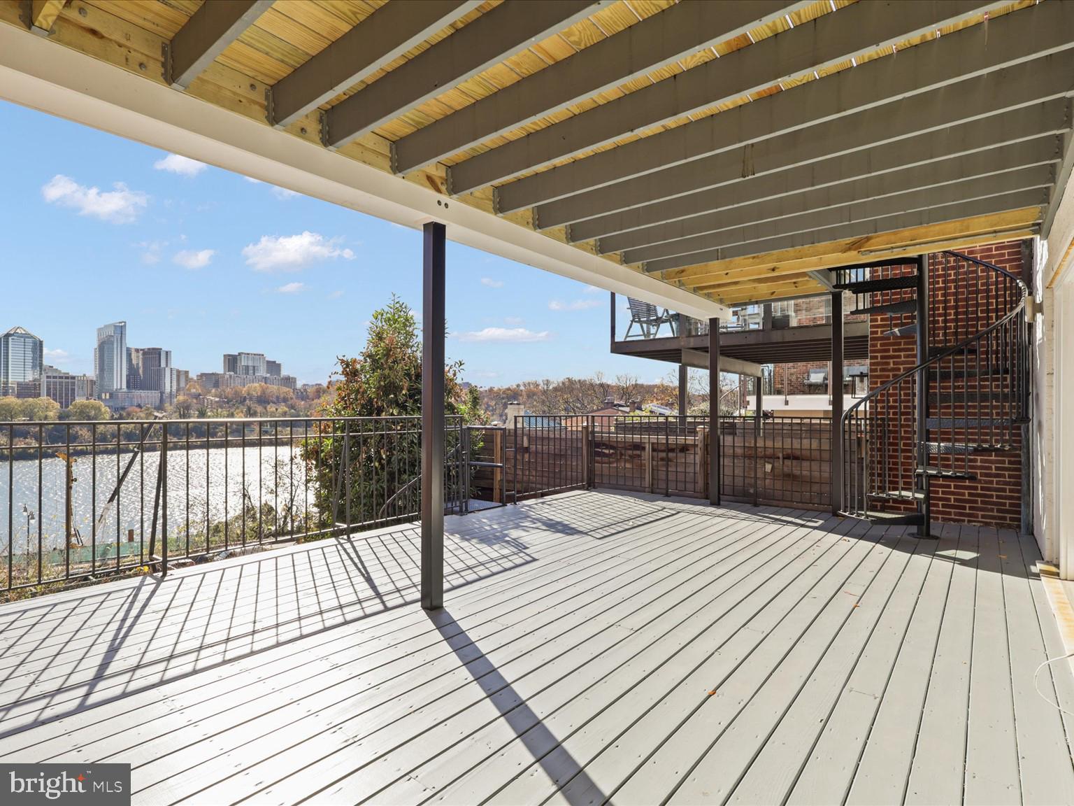 3604 Prospect Street Northwest Washington, DC 20007 - Photo 13 of 70 a view of balcony with wooden floor