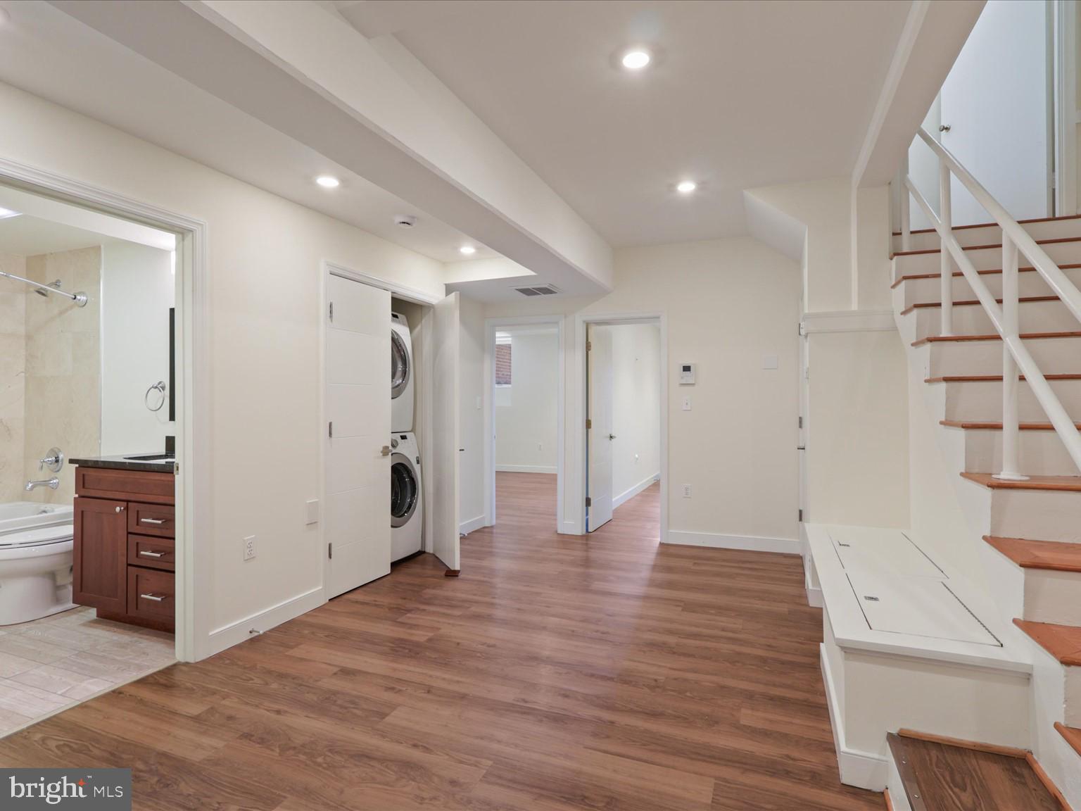 3604 Prospect Street Northwest Washington, DC 20007 - Photo 47 of 70 wooden floor with white walls