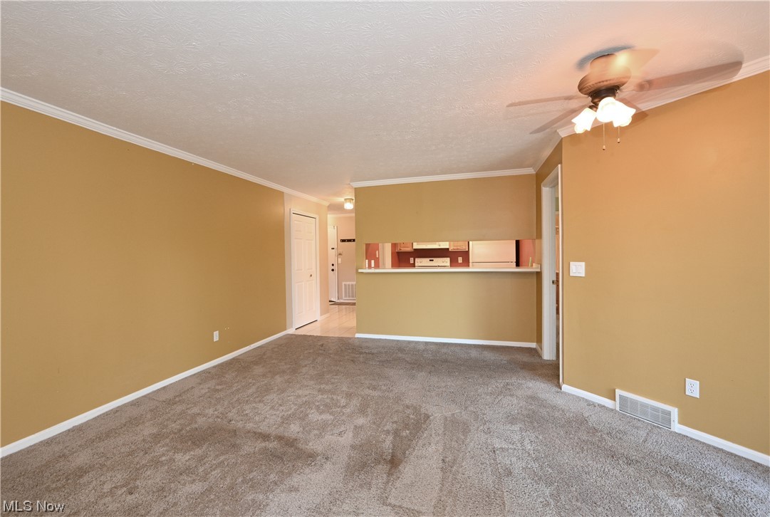 28140 Detroit Road, Unit A1 Westlake, OH 44145 - Photo 16 of 30 Carpeted empty room with ceiling fan and ornamental molding