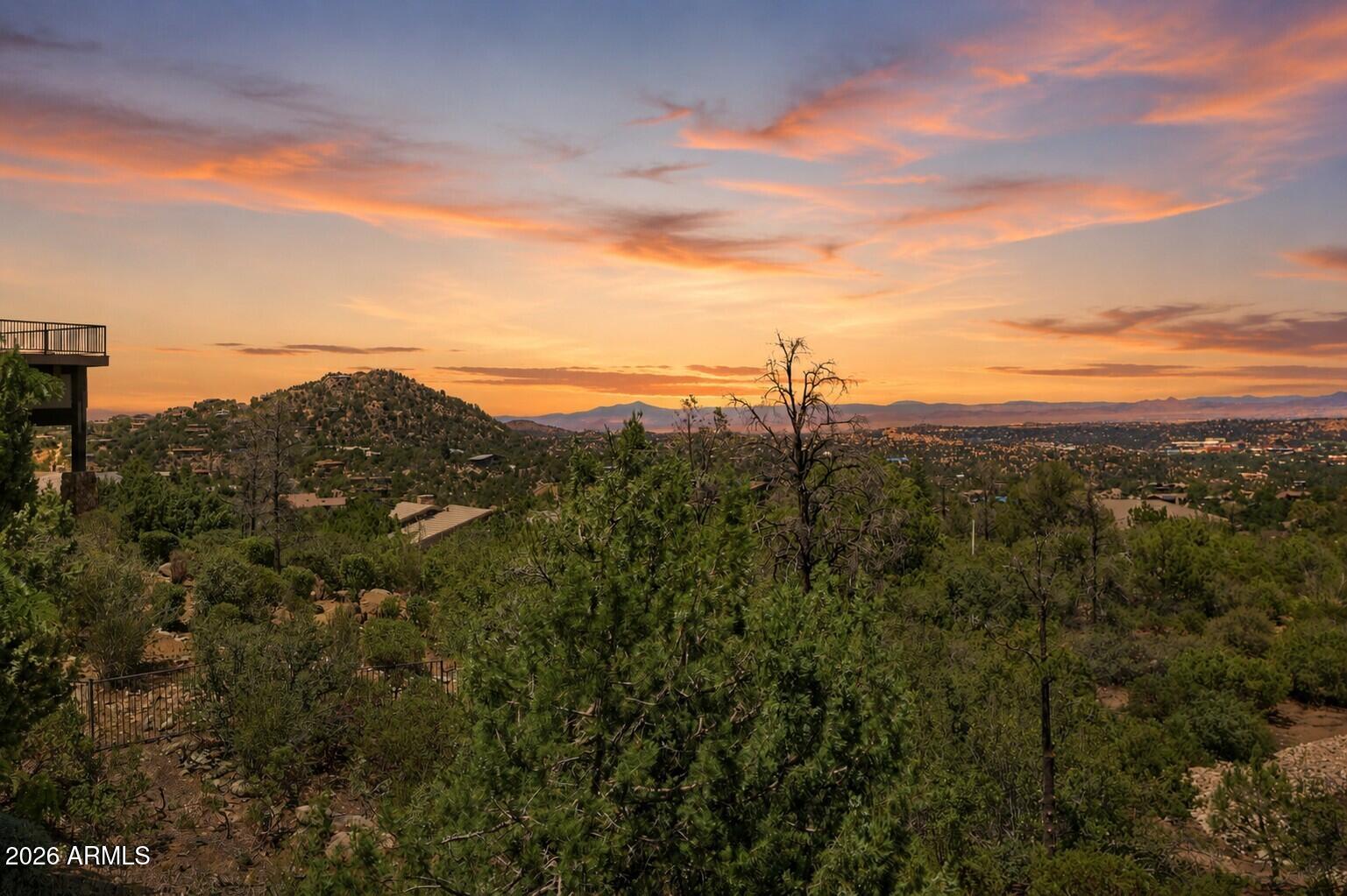 2158 Forest Mountain Road Prescott, AZ 86303 - Photo 38 of 73 Evening Sky From the Back Deck
