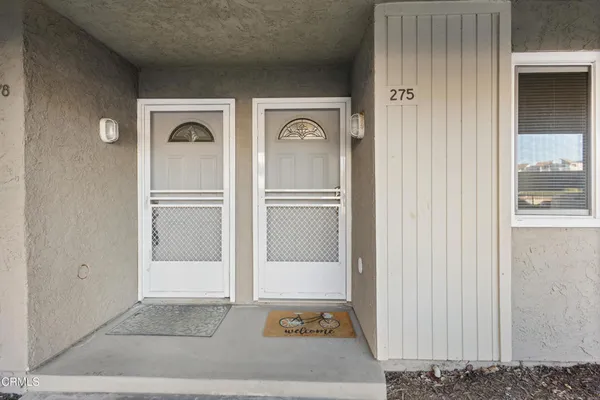 a view of front door