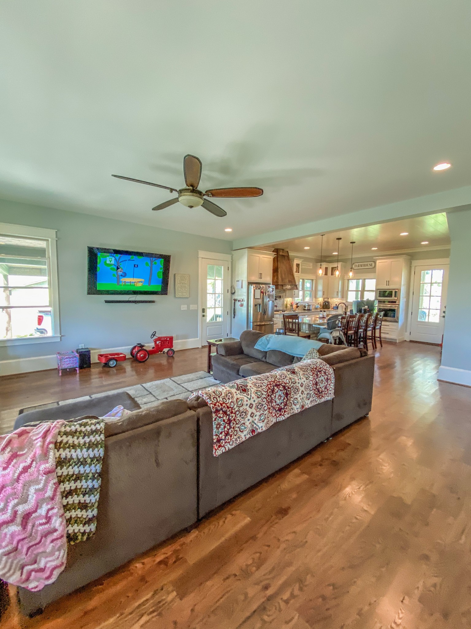 107 Walnut Grove Road Unionville, TN 37180 - Photo 7 of 21 a living room with lots of furniture and kitchen view