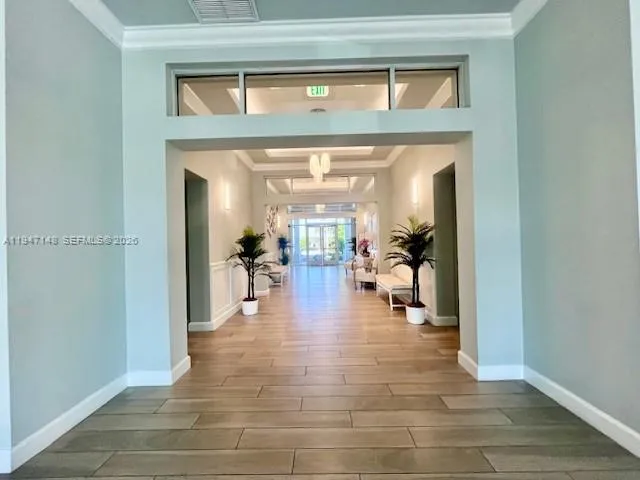 a view of a balcony with chairs