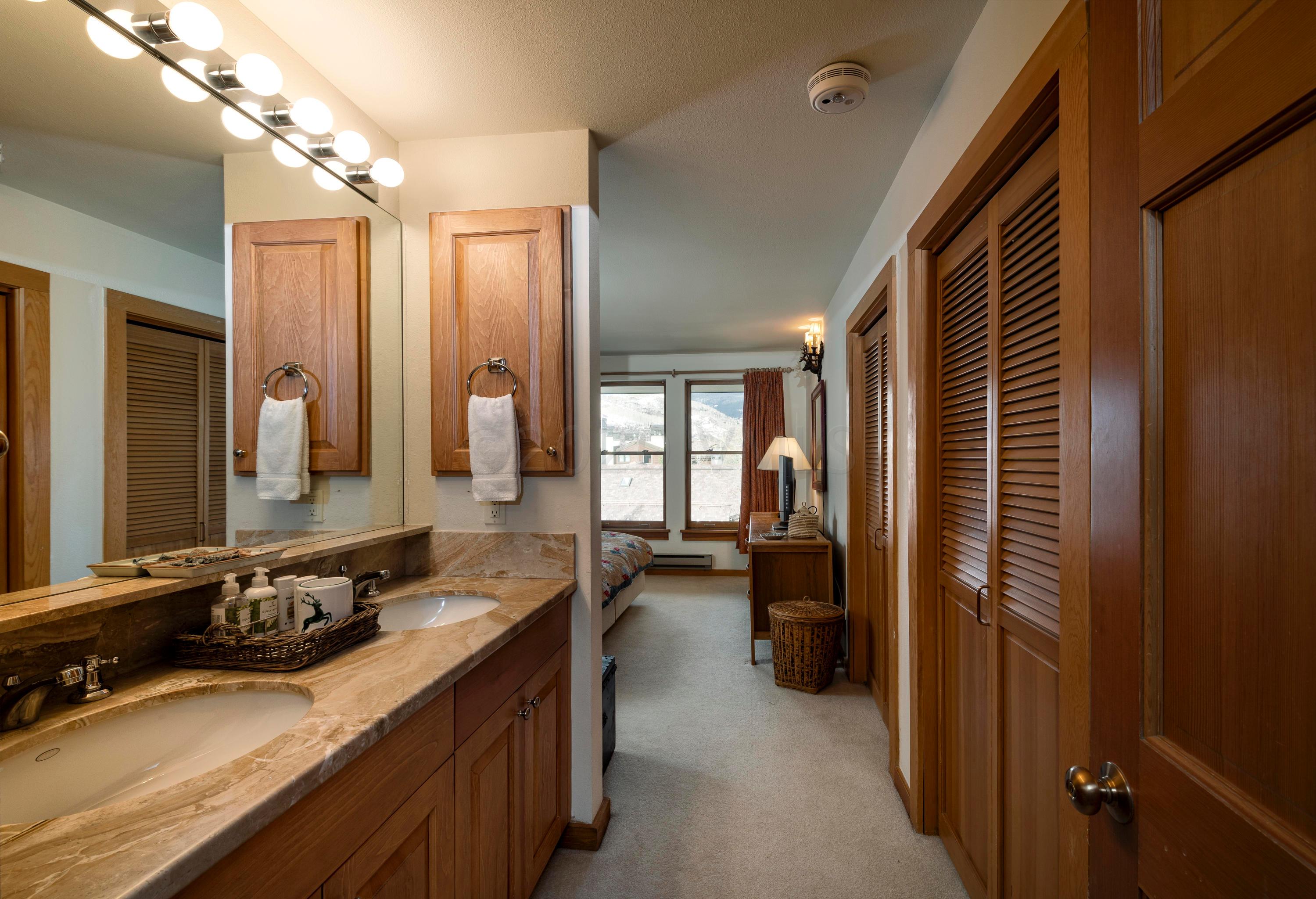600 Vail Valley Drive, Unit E 9 Vail, CO 81657 - Photo 12 of 26 a bathroom with a sink double vanity