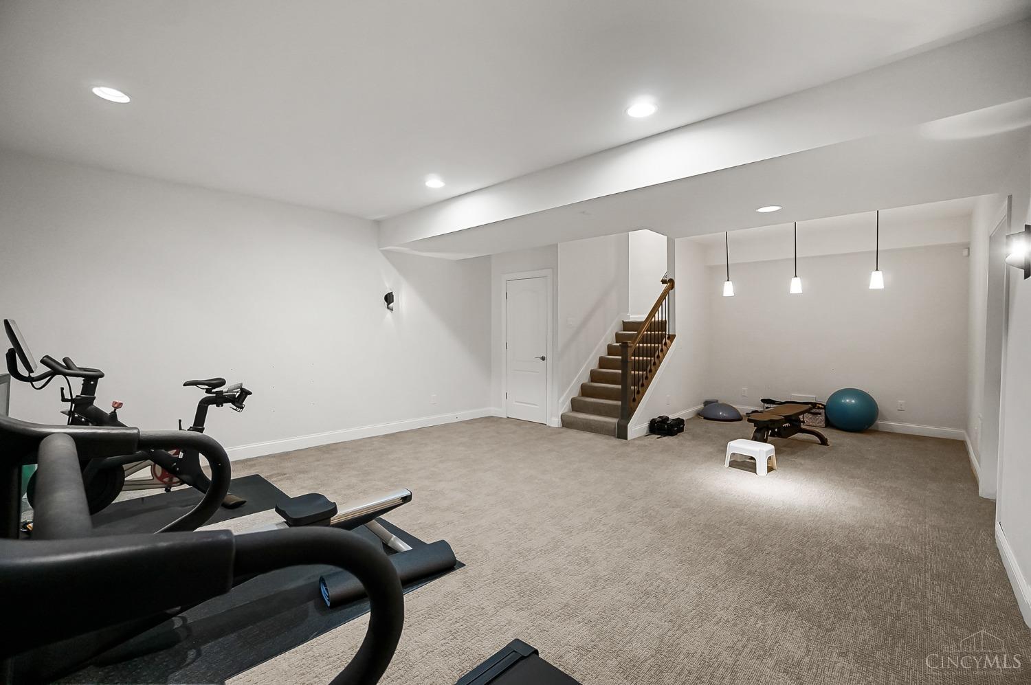 7105 Graves Road Cincinnati, OH 45243 - Photo 62 of 86 Spacious recreation room to get your steps in