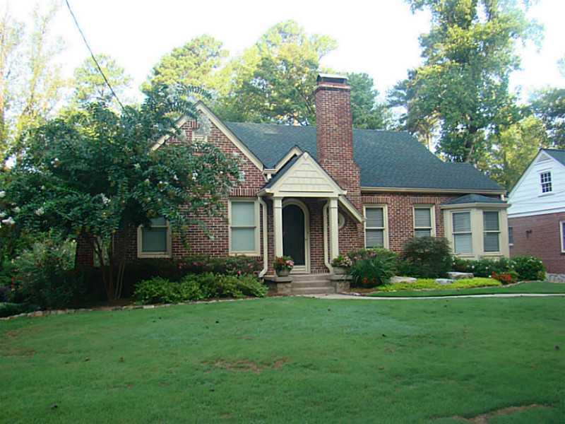 Exterior Front. Adorable English Cottage styled home on terrific large lot within a favorite walk to the Square City of Decatur Neighborhood.