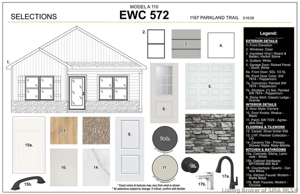 $271,900 | 1167-lot 572 Parkland Trail, Jeffersonville, IN 47130