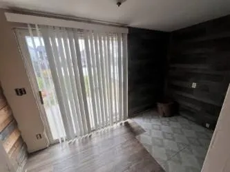 a view of entryway with a small space