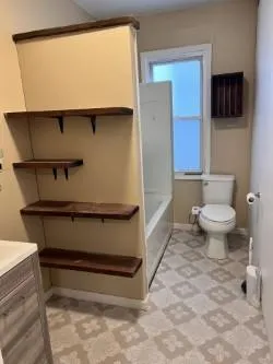 a bathroom with a sink and a toilet