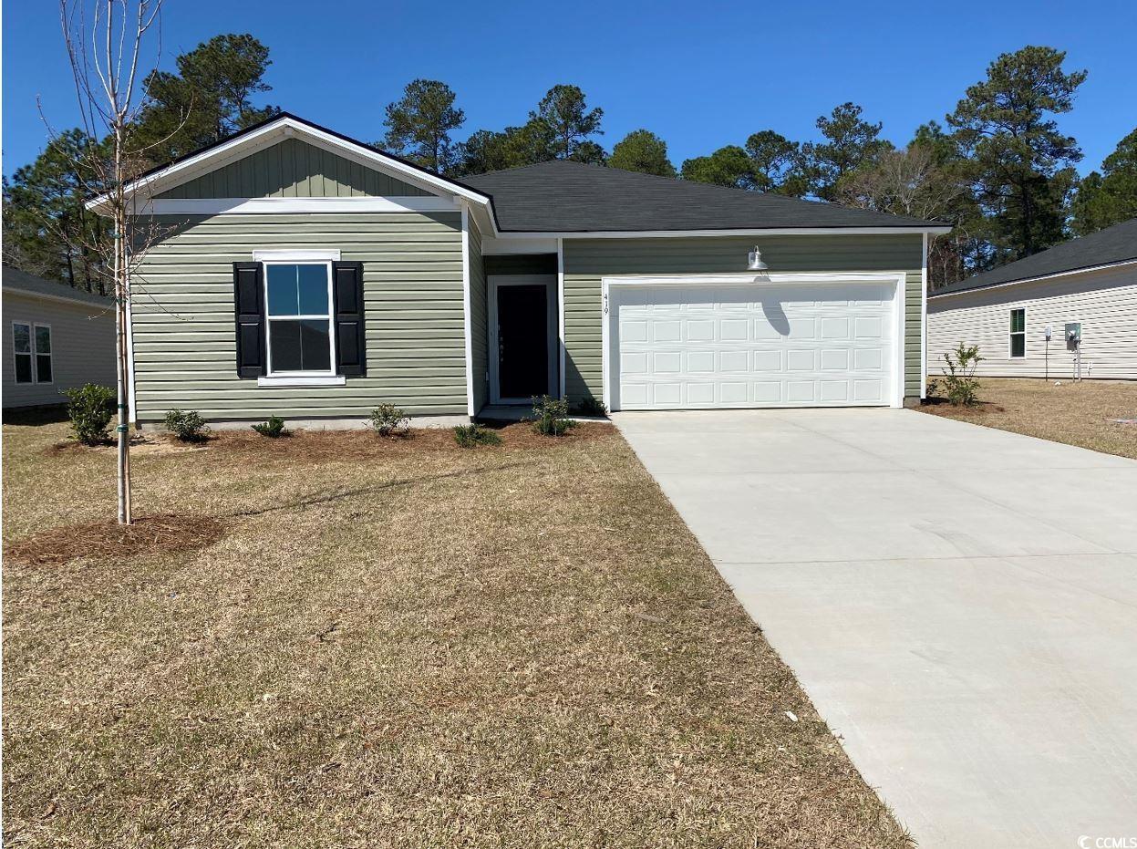 419 Ribbon Rail Way Loris, SC 29569 - Photo 1 of 32 Ranch-style home with concrete driveway and an att