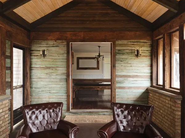 a view of outdoor space with seating area