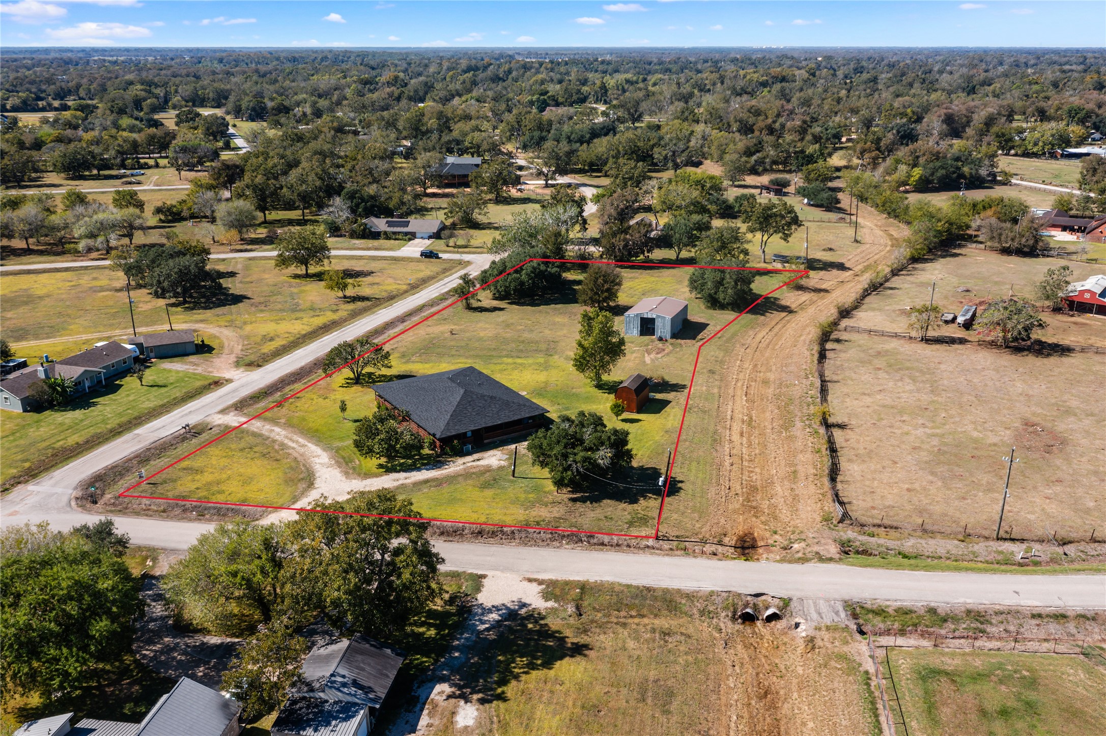 36610 Lariat Lane Simonton, TX 77485 - Photo 2 of 43 an aerial view of residential houses with outdoor space