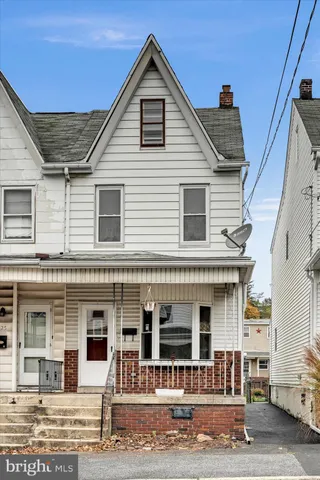 a front view of a house