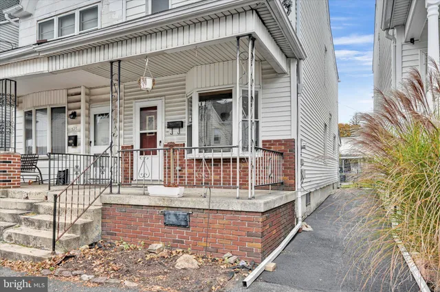 front view of house with a patio