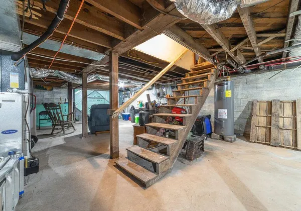 a view of water heater room