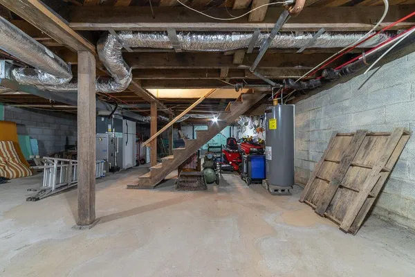 a view of storage and utility room