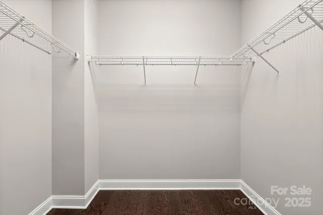 a view of small space with racks on the wall