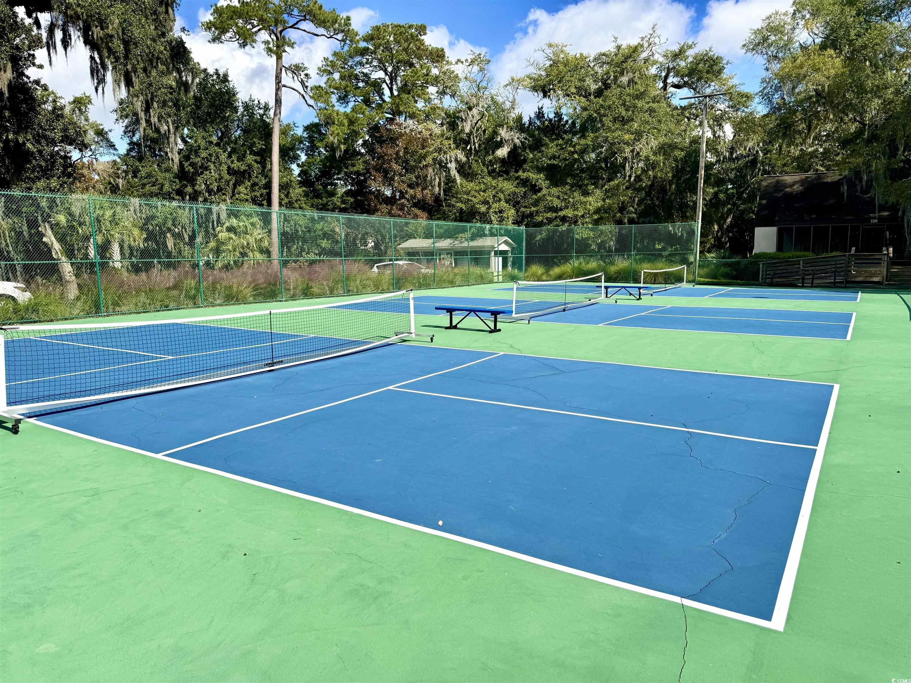 31 Battery White Court, Unit 1005 Georgetown, SC 29440 - Photo 25 of 34 View of tennis court featuring community basketball court and view of scattered trees