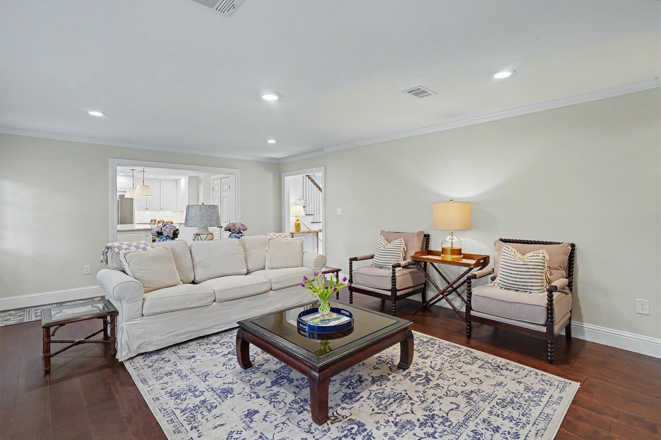 751 Bison Drive Houston, TX 77079 - Photo 11 of 45 a living room with furniture and a wooden floor
