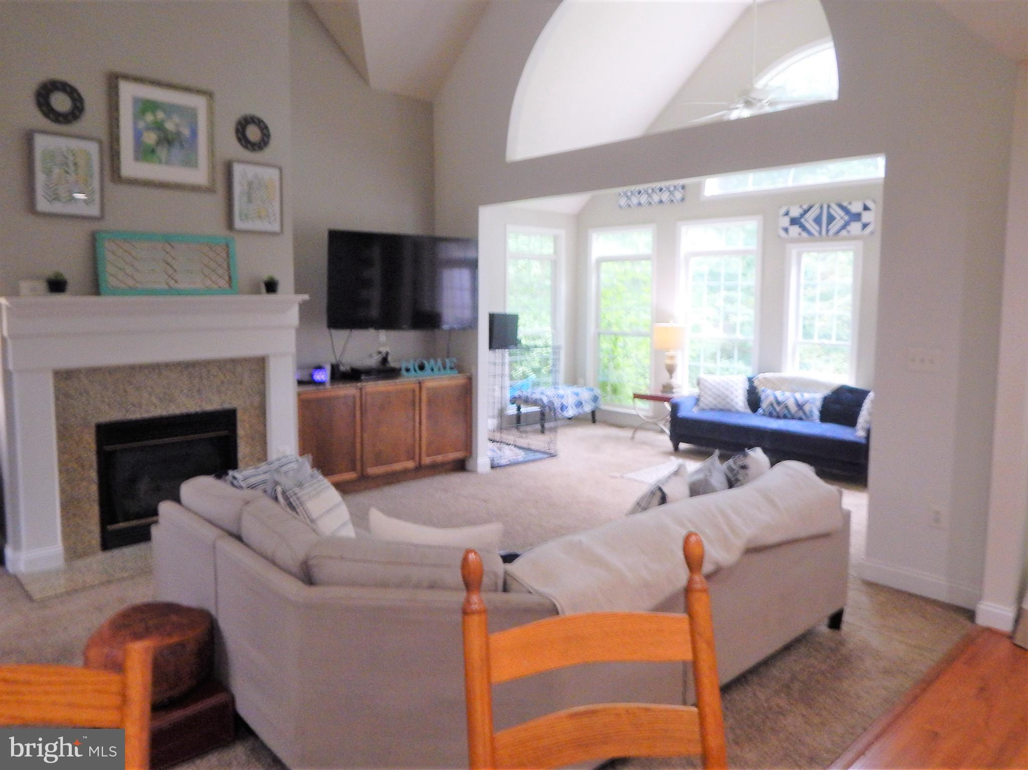 31263 Point Lookout Road Mechanicsville, MD 20659 - Photo 16 of 43 Living Room with gas fireplace cathedral ceilings