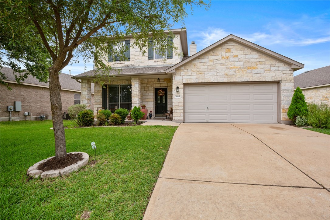 3703 Tall Cedars Road Cedar Park, TX 78613 - Photo 1 of 1 a front view of a house with a yard and garage