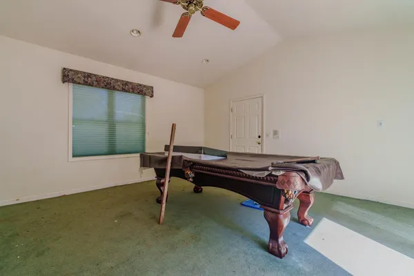 a room with gym equipment