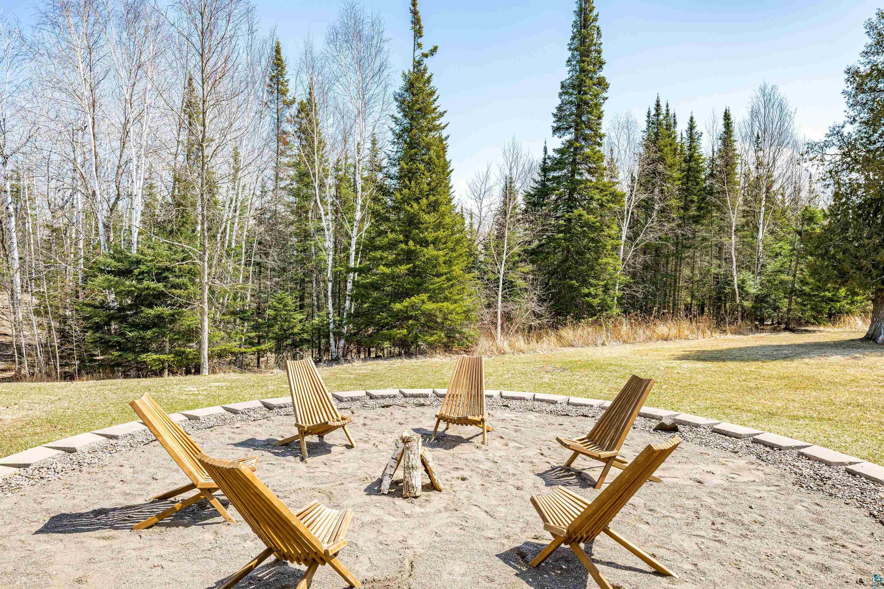 5638 Bergquist Road Duluth, MN 55804 - Photo 9 of 43 View of yard with a fire pit