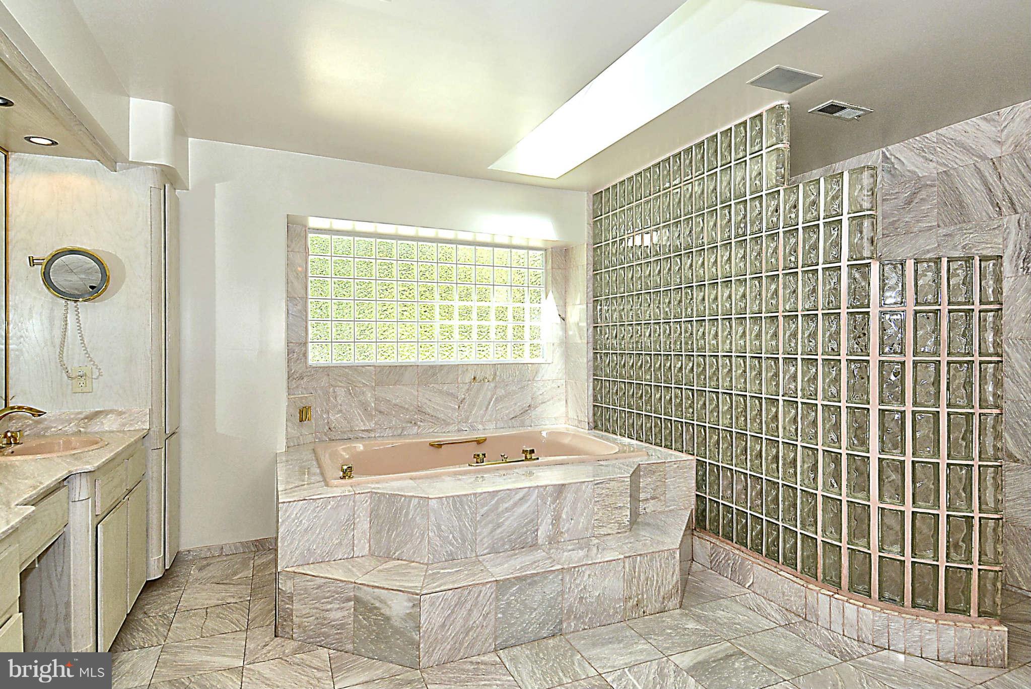720 Clear Spring Road Great Falls, VA 22066 - Photo 19 of 30 Master bath upper level w/ marble floor & walls