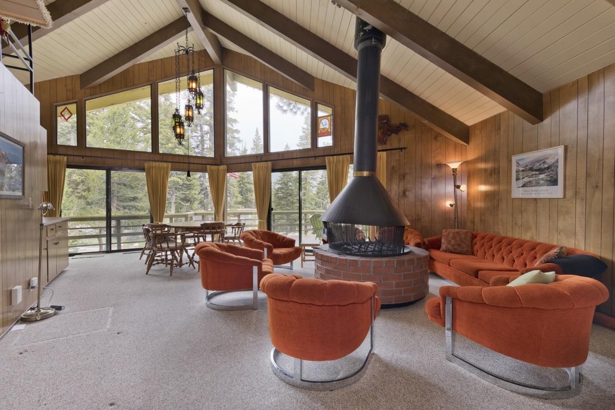 2563 Old Mammoth Road Mammoth Lakes, CA 93546 - Photo 24 of 49 a living room with furniture and floor to ceiling windows
