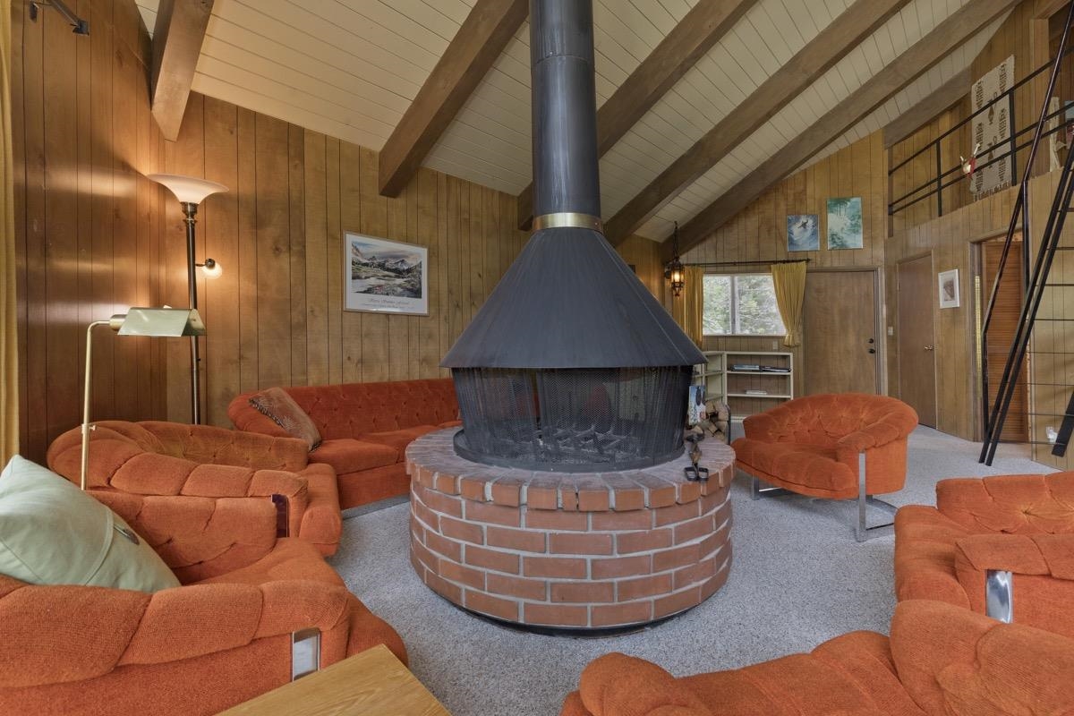 2563 Old Mammoth Road Mammoth Lakes, CA 93546 - Photo 25 of 49 a outdoor living space with furniture and a fireplace