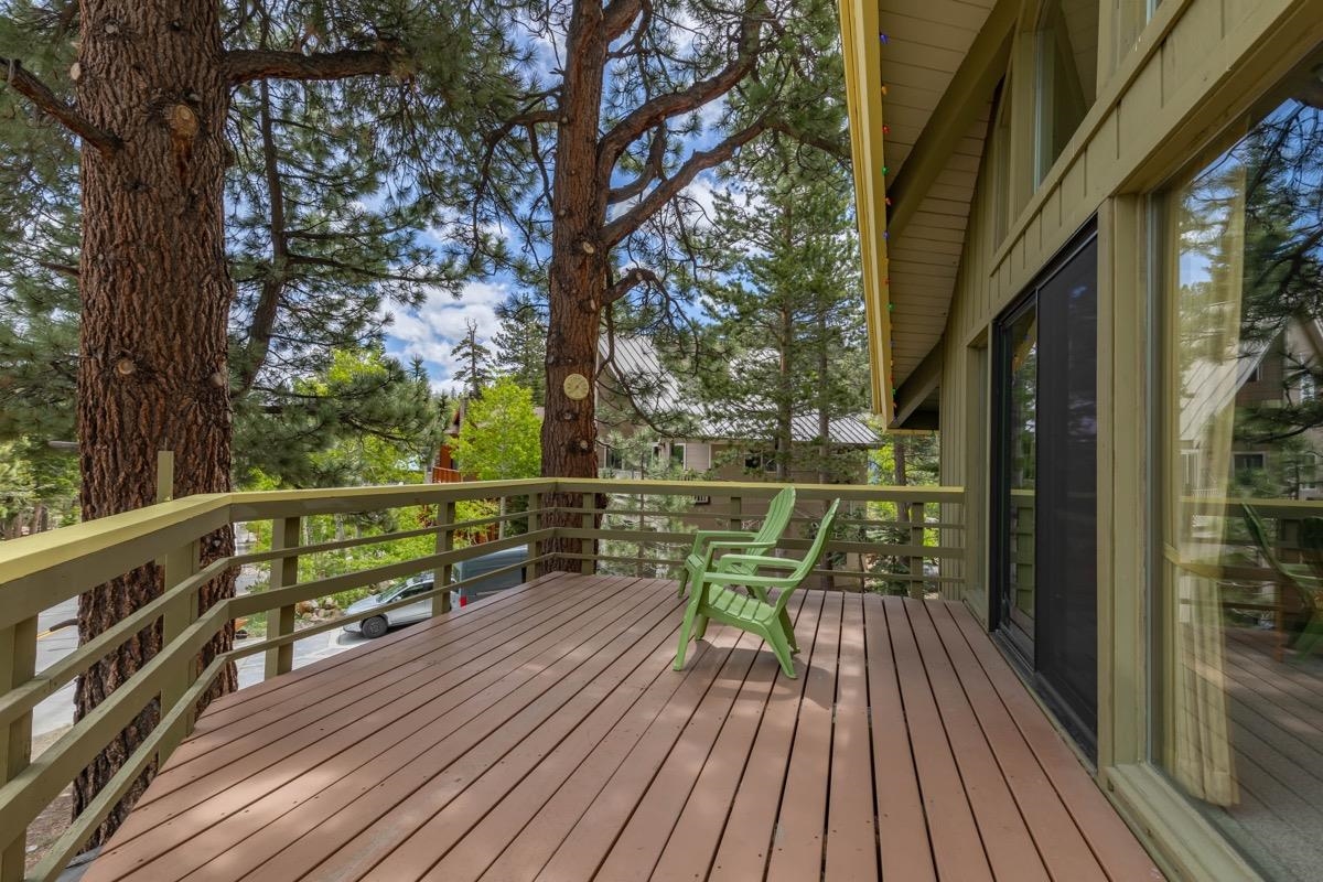 2563 Old Mammoth Road Mammoth Lakes, CA 93546 - Photo 46 of 49 a view of balcony with furniture and wooden floor