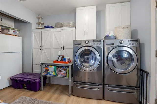 a view of kitchen and utility room