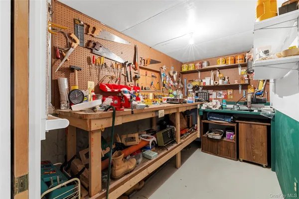 a view of lake with green space